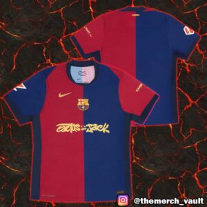 FC Barcelona 2024-2025 Match Home x Travis Scott Cactus Jack Football Jersey Shirt