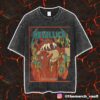 Metallica M72 Philly North American Tour 2025 Philadelphia Eagle Artwork By Brandon Heart 23-25 May 2025 At Lincoln Financial Field Pop Up Merch Unisex Two Sided Washed T-Shirt