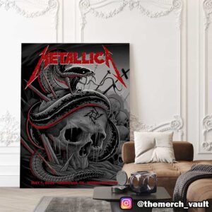 First Night Of Metallica M72 Nashville North America Tour Pop Up Event Poster By Maxxer242 No Repeat Weekend May 1 2025 At Nissan Stadium Poster Canvas