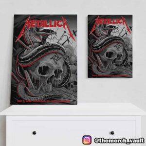 First Night Of Metallica M72 Nashville North America Tour Pop Up Event Poster By Maxxer242 No Repeat Weekend May 1 2025 At Nissan Stadium Poster Canvas