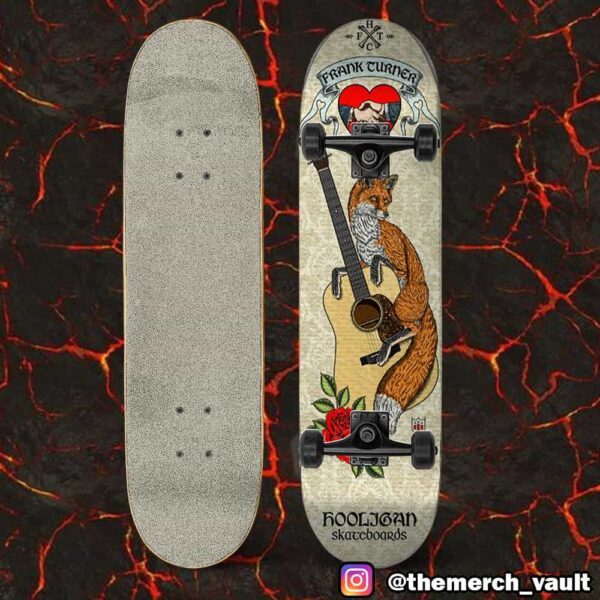 Frank Turner Limited Edition Skate Deck From Hooliganskateca At Punk Rock Bowling And Music Festival 2025 Skateboard Event Deck