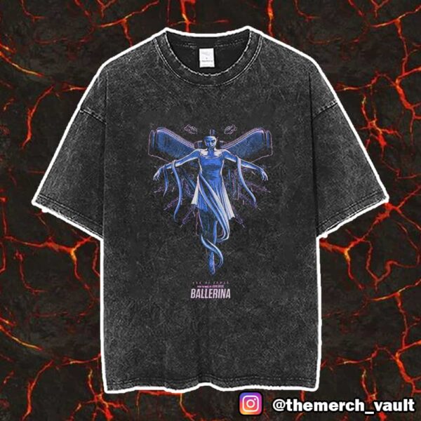 From The World Of John Wick New Ruska Roma Assassin Ballerina June 6 2025 Artwork Vintage Washed Unisex T-Shirt