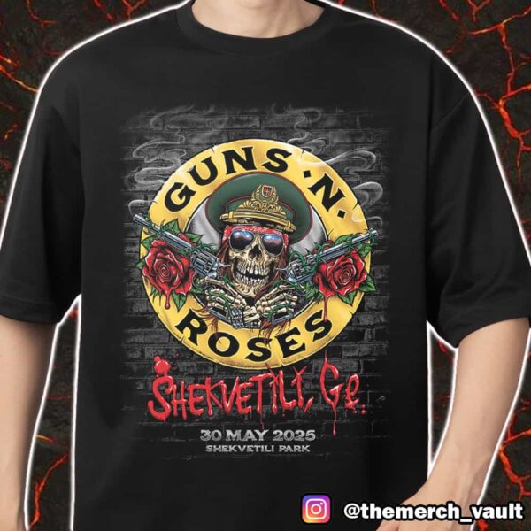 Guns N’ Roses Event Show Poster Artwork May 30 2025 At Shekvetili Park GE Merch Unisex T-Shirt