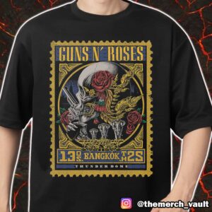Guns N’ Roses Tour Poster At Thunder Dome Muang Thong Thani In Bangkok Thailand May 13 2025 Merch Unisex T-Shirt