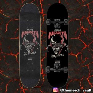 Half Sumo x Megadeth June 12 2025 Celebrate 40 Years Of Killing Is My Business And Business Is Good Skateboard Event Deck