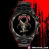 Metallica M72 Philly x Philadelphia Eagles North American Tour 2025 Pop Up Exclusive At 23-25 May 2025 At Lincoln Financial Field Time Teller Black Stainless Steel Watch