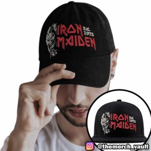 Iron Maiden Eddie Est 1975 Baseball Logo Run For Your Lives 2025-26 World Tour Hat-Cap-Snapback Baseball