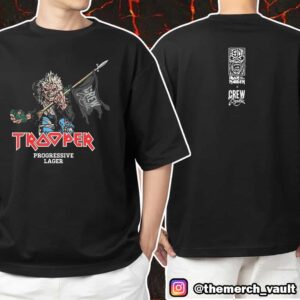 Iron Maiden Eddie Trooper Crew Republic Progressive Lager Run For Your Lives World Tour 2025-26 Limited Edition Unisex T-Shirt Merchandise