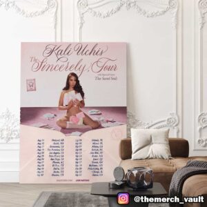 Kali Uchis The Sincerely Tour With Special Guests Thee Sacred Souls 2025 Poster Tour Dates Poster Canvas Home Decor