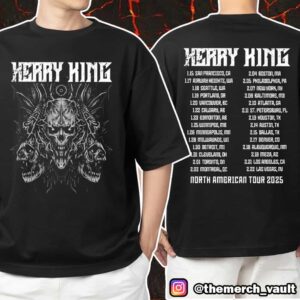 Kerry King The Multi Skull 2025 Tee With Tour Dates Print On Back Unisex T-Shirt Merchandise