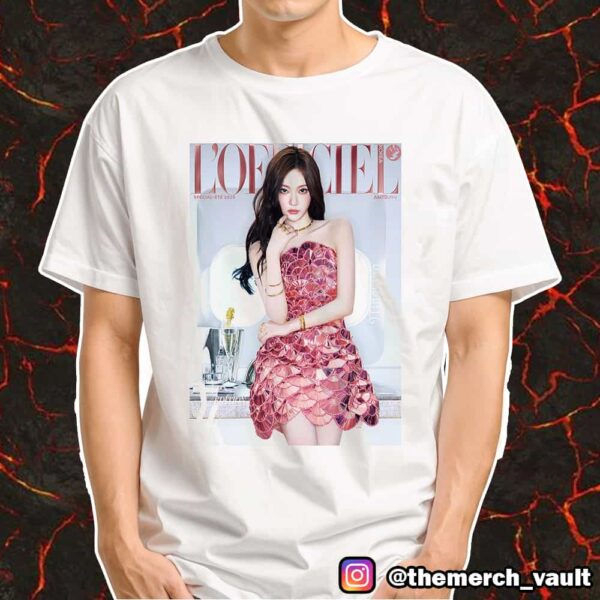 L’Officiel Korea Special Issue 2025 Summer Cover Is Aespa Ningning Official YK Edition Merchandise Unisex T-Shirt