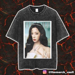 L’Officiel Korea Special Issue 2025 Summer Cover Is Aespa Winter Official YK Edition Unisex Vintage Washed T-Shirt