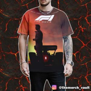 Let’s Ride F1 The Movie June 27 2025 Poster Movie Brat Pitt IMAX All Over Print Graphic Tee