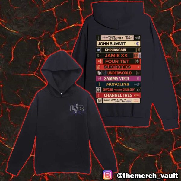 Lightning In A Bottle 2025 Be Kind Rewind Merchandise Unisex T-Shirt Hoodie