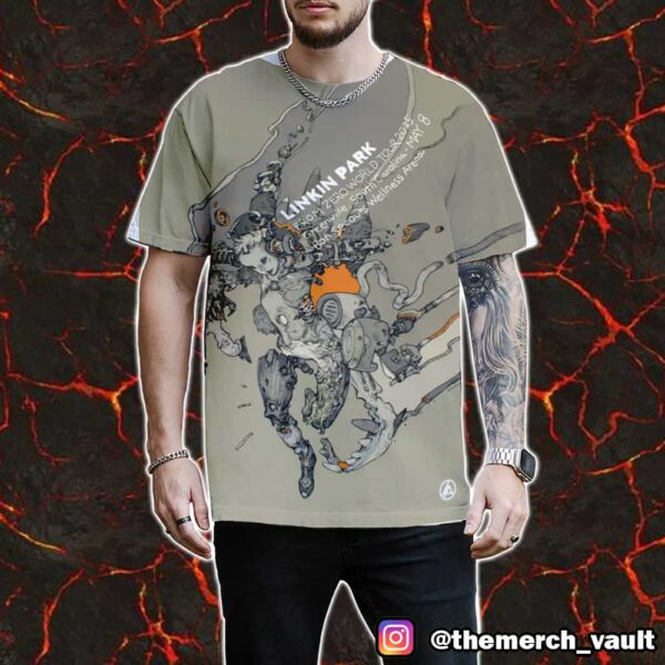 Linkin Park From Zero World Tour 2025 At Greenville South Carolina May 8 Bon Secours Wellness Arena All Over Print Graphic Tee