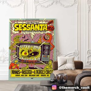 Maynard James Keenan’s 61st Birthday Celebration Sessanta V2.0 Triple Thrills Concert At Walmart AMP Rogers AR May 2nd 2025 Event Poster Canvas Poster