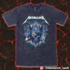Metallica M72 Virginia Tech North American Tour 2025 At Lane Stadium Blacksburg VA Met On Tour Poster By Nathan Dino Unisex Vintage Washed T-Shirt