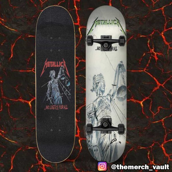 Metallica And Justice For All Album Artwork New Merch 2025 Arrivals Skateboard-Skatedeck