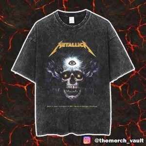 Metallica M72 Charlotte May 31 2025 North American Tour At Bank Of America Stadium Poster Event Artwork Design By NC Winters Vintage Washed Unisex T-Shirt
