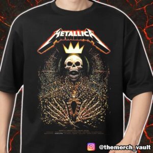Metallica M72 Charlotte Pop Up Shop Poster Exclusive Limited By milestsang North American Tour 2025 At Bank Of America Stadium Merch Unisex T-Shirt