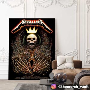 Metallica M72 Charlotte Pop Up Shop Poster Exclusive Limited By milestsang North American Tour 2025 At Bank Of America Stadium Poster Canvas Home Decor