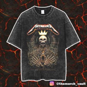 Metallica M72 Charlotte Pop Up Shop Poster Exclusive Limited By milestsang North American Tour 2025 At Bank Of America Stadium Vintage Washed Unisex T-Shirt