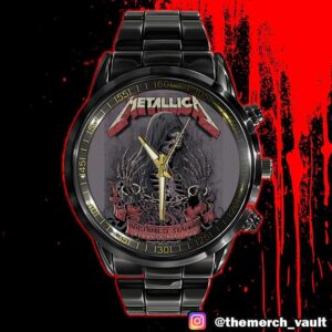 Metallica M72 Landover Poster Event Show Artwork By Cisco Rivera May 28 2025 At Northwest Stadium Landover Maryland Met On Tour Time Teller Black Stainless Steel Watch