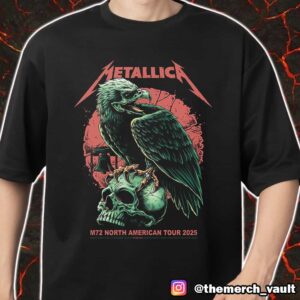 Metallica M72 Philly North American Tour 2025 Philadelphia Eagle Artwork By Brandon Heart 23-25 May 2025 At Lincoln Financial Field Merch Unisex T-Shirt