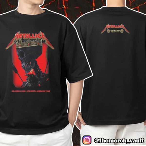 Metallica M72 Sonic Temple 2025 First Night In Columbus Ohio Crew Stadium May 9 2025 North American Tour Unisex T-Shirt Merchandise