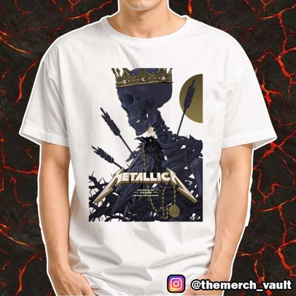 Metallica M72 Sonic Temple Event Poster By Vance Kelly May 9 2025 At Historic Crew Stadium No Repeat Weekend Merch Unisex T-Shirt