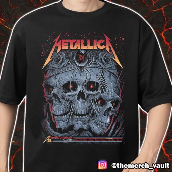 Metallica M72 Sonic Temple Exclusive Pop-Up Shop Poster For Columbus North American Tour 2025 By Maxx242 And Kathleen Goff Merch Unisex T-Shirt