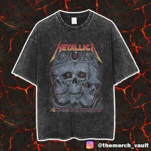Metallica M72 Sonic Temple Exclusive Pop-Up Shop Poster For Columbus North American Tour 2025 By Maxx242 And Kathleen Goff Unisex Vintage Washed T-Shirt