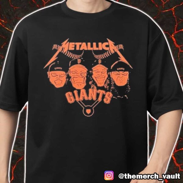 Metallica x San Francisco Giants 2025 Rock Band Members Merch Unisex T-Shirt