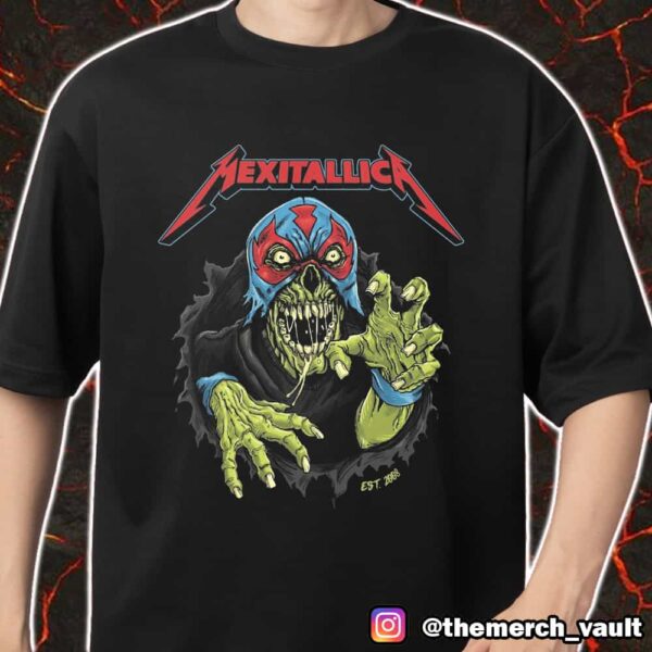 Mexitallica Est 2008 Design Artwork By Puis Calzada Official Metallica Merch Unisex T-Shirt