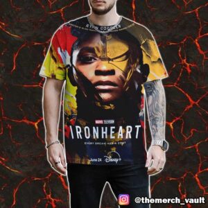 New Poster For Ironheart From Exclusive Producer Ryan Coogler New Marvel Studios Movie 2025 Poster Every Dream Has A Cost All Over Print Graphic T-Shirt, Hoodie