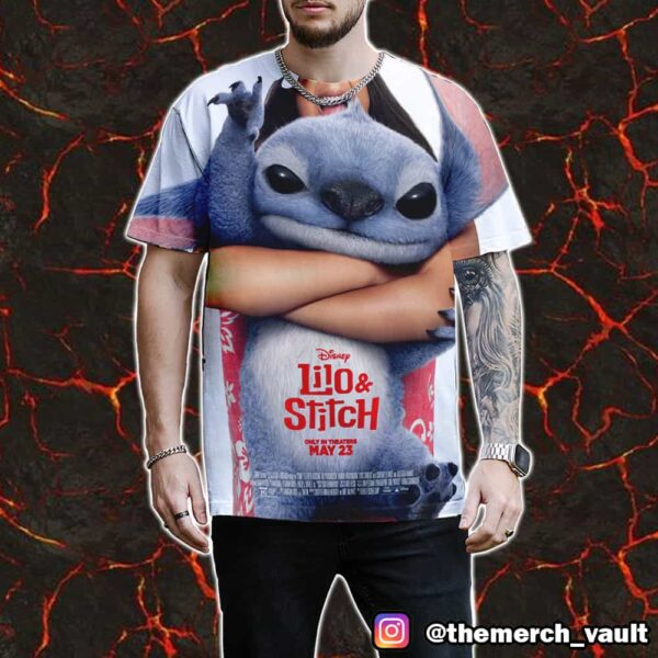 New Poster For The Live-action Lilo And Stitch May 23 2025 All Over Print Graphic Tee