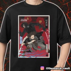 New Star Wars Celebration Japan 2025 Badge Art Final Reveal Characters Rey vs Kylo Ren Artwork Merch Unisex T-Shirt