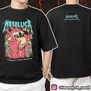 Night 1 Metallica M72 Philly North American Tour 23 May 2025 At Lincoln Financial Field Philadelphia PA Pop Up Exclusive Unisex T Shirt Merchandise