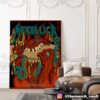 Full Shows Metallica M72 Philly North American Tour May 23-25 2025 At Philadelphia Pennsylvania Lincoln Financial Field Artwork By Tony Squindo Landscape Poster Canvas