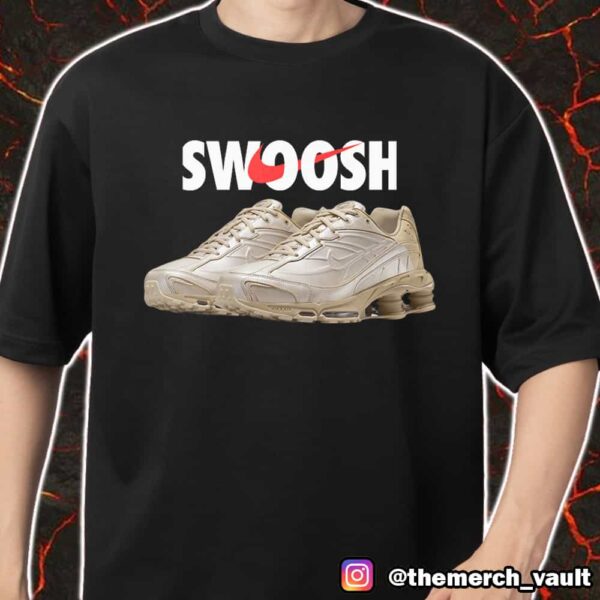 Nike Swoosh Logo Nike Shox Ride 2 Metallic Silver Desert Khaki Merch Unisex T-Shirt
