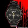 Nixon Logo x Metallica Ride The Lightning Time Teller Black Stainless Steel Watch
