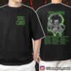 Def Leppard Pyromania Summer Tour 2025 Logo And Pyromania Style Illustration With Tour Dates Unisex T-Shirt Merchandise