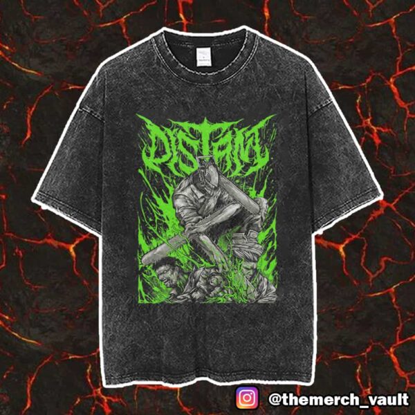 Official Distant Chainsaw Man Unisex Vintage Washed T-Shirt