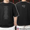 Official John Cena WWE 2000-2025 Farewell Tour All Titles Backprint Unisex T-Shirt Merchandise