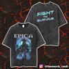 Official Epica Liberty Metal Forever And Ever United States Merch Unisex Two Sided Washed T-Shirt