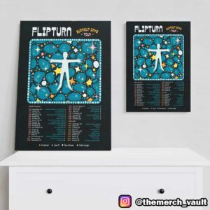 Official Flipturn Band Merch Burnout Days 2025 Tour Dates Poster Canvas