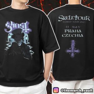 Official Ghost Band Merch Pop Up Store Exclusive Items Skeletour World Tour May 11 2025 At Praha Czechia Unisex T-Shirt Merchandise