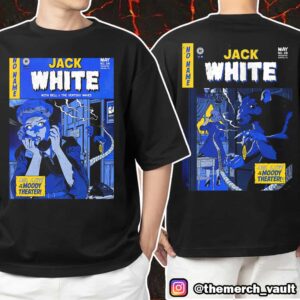 Official Jack White No Name Tour Posters For Both Austin Shows By Johnny Dombrowski At ACL Live Moody Theater May 4-5 2025 Unisex T-Shirt Merchandise