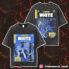 Official Jack White No Name Tour Posters For Night 2 Austin Shows By Johnny Dombrowski At ACL Live Moody Theater May 5 2025 Unisex Vintage Washed T-Shirt