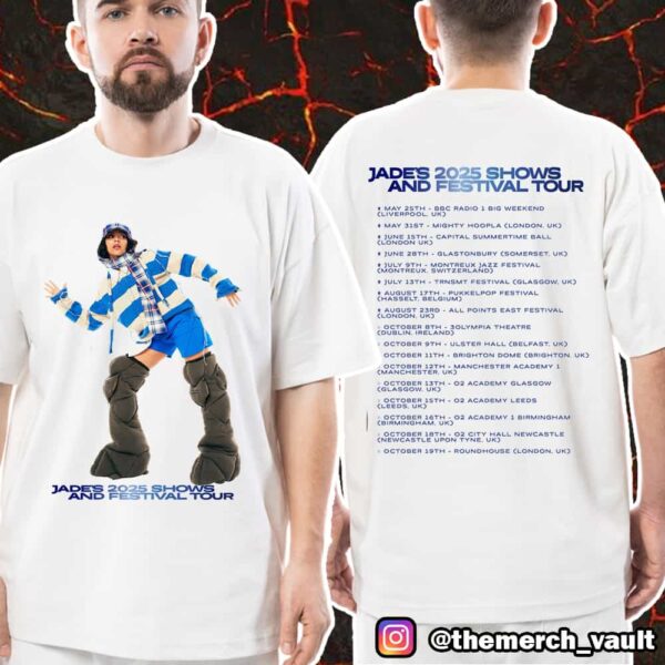 Official Jade Thirlwall’s 2025 Shows And Festival Tour In Europe With Tour Dates Print On Back Unisex T-Shirt Merch